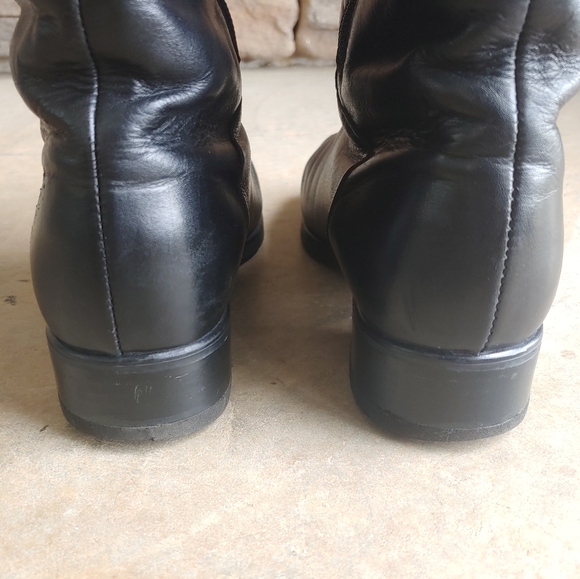 Santana Canada Black Leather Waterproof Knee Riding Boots - Picture 13 of 14